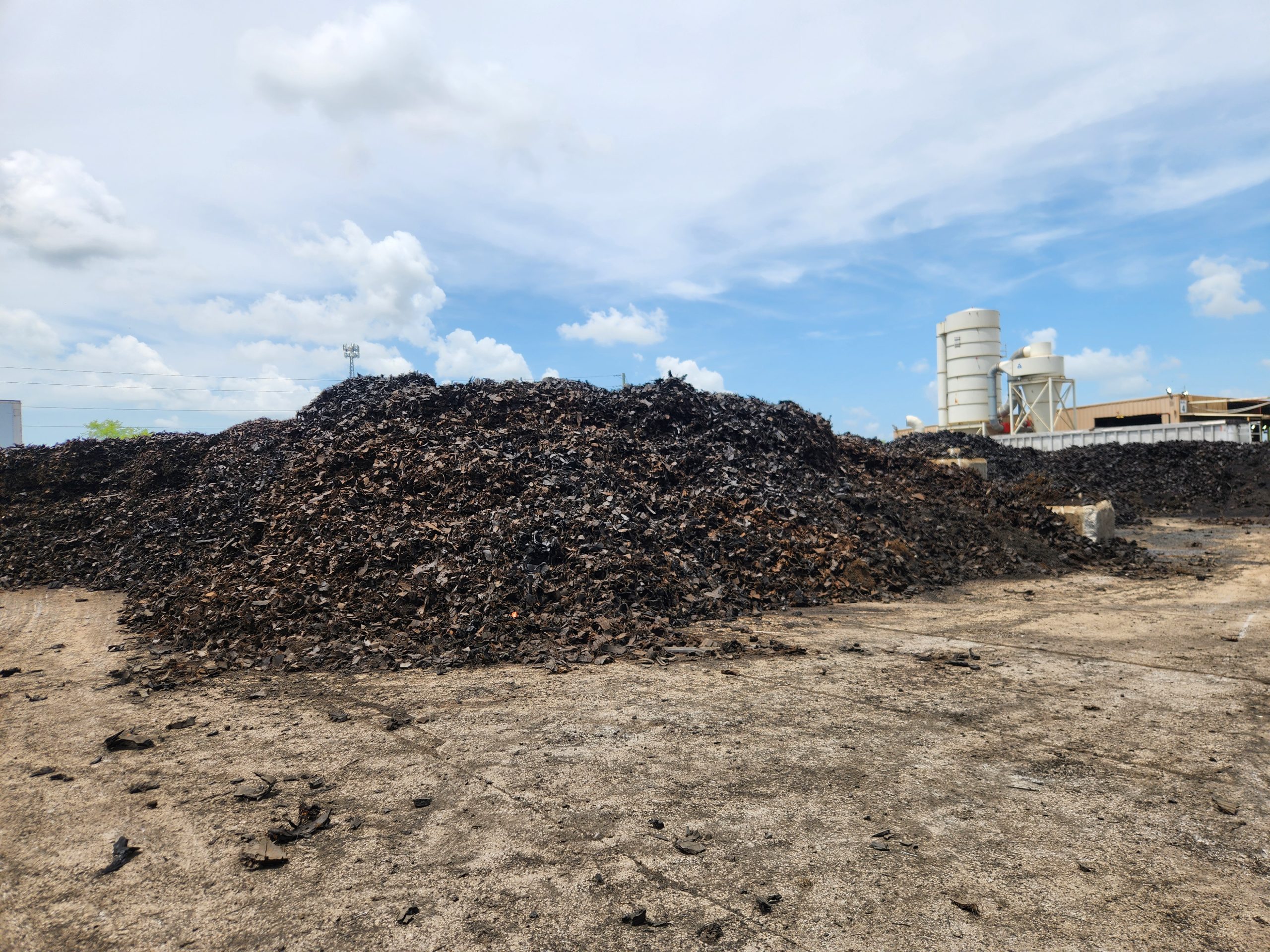 Mound-of-shredded-tires